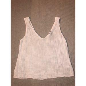 MICHAEL STARS Double Vee Gauzy Top Size XSmall